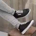 کفش روزمره مجلسی مردانه ونس کلاسیک سفید مشکی