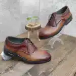 کفش مجلسی قهوه ای سوخته