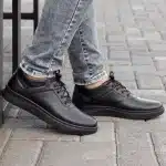 کفش اسپرت مردانه بندی تمام مشکی